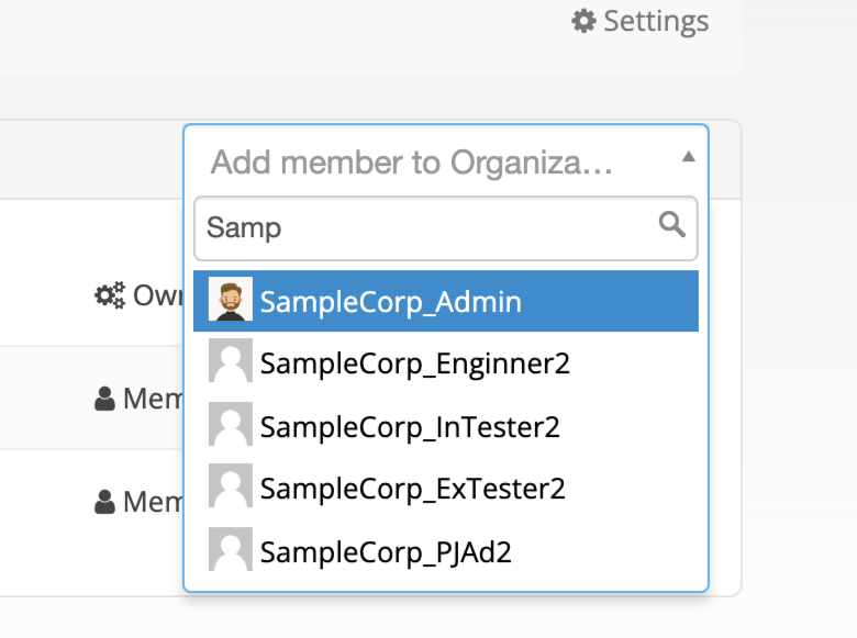ScreenShot of Enterprise Add Member